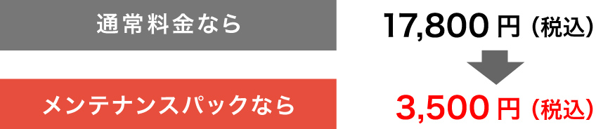 メンテナンスパックがお得-1