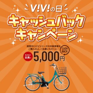【ViViの日】キャッシュバックキャンペーン5000円キャッシュバック！！！